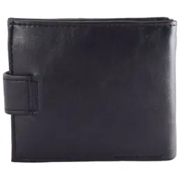 Rhett Distressed Look PU Wallet Black Back